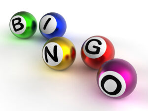 bingo balls showing luck at lottery SBI 300166987