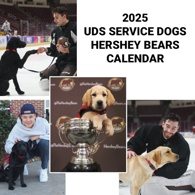 2025 UDS Service Dogs / Hershey Bears Calendar