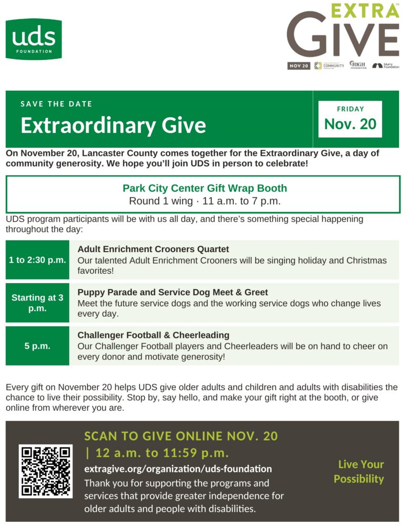UDS Extra Give Save the Date 2026 e1792524953612
